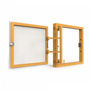 Ревизионный люк под плитку, распашной, нажимной 400Х400