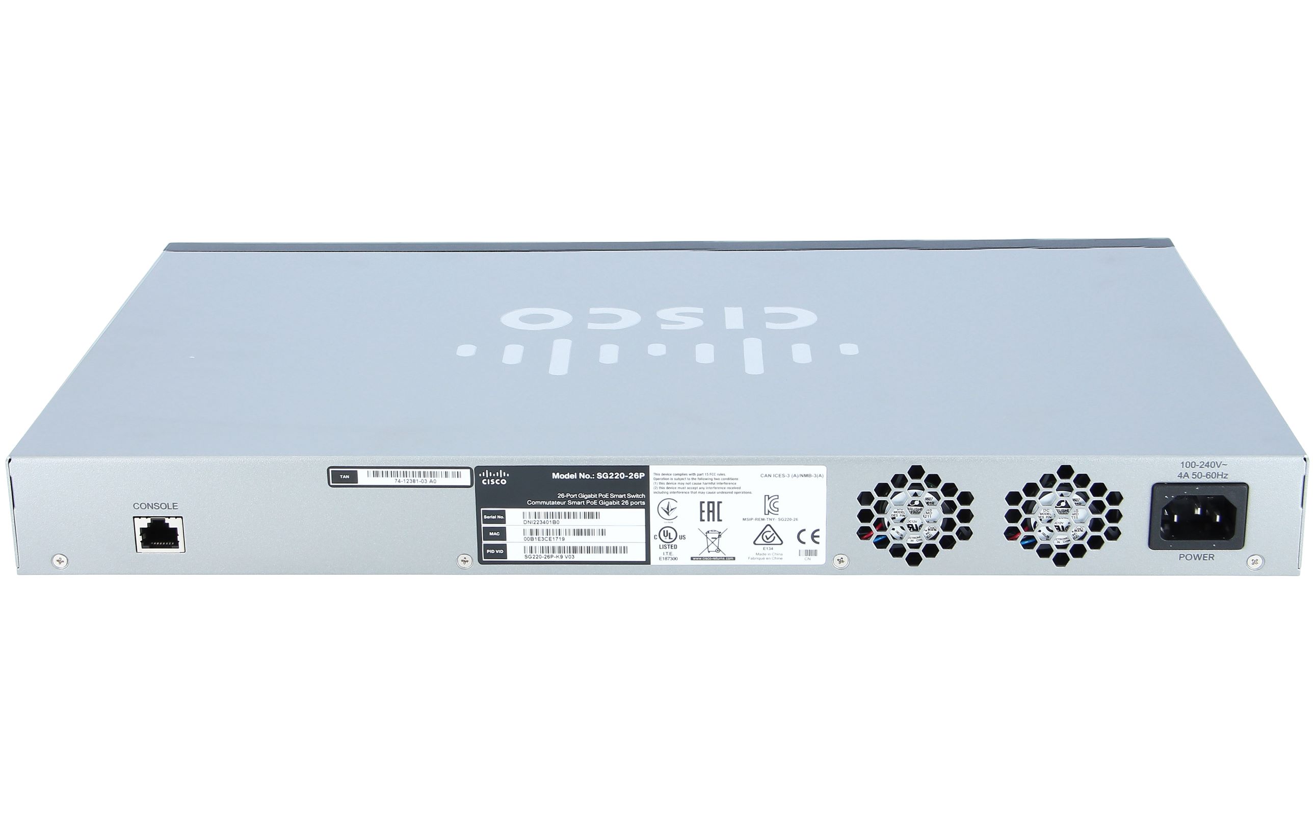 SG220-26P-K9-EU Sg220-26p 26-port gigabit poe smart switch Cisco Santreyd  - Вид №2