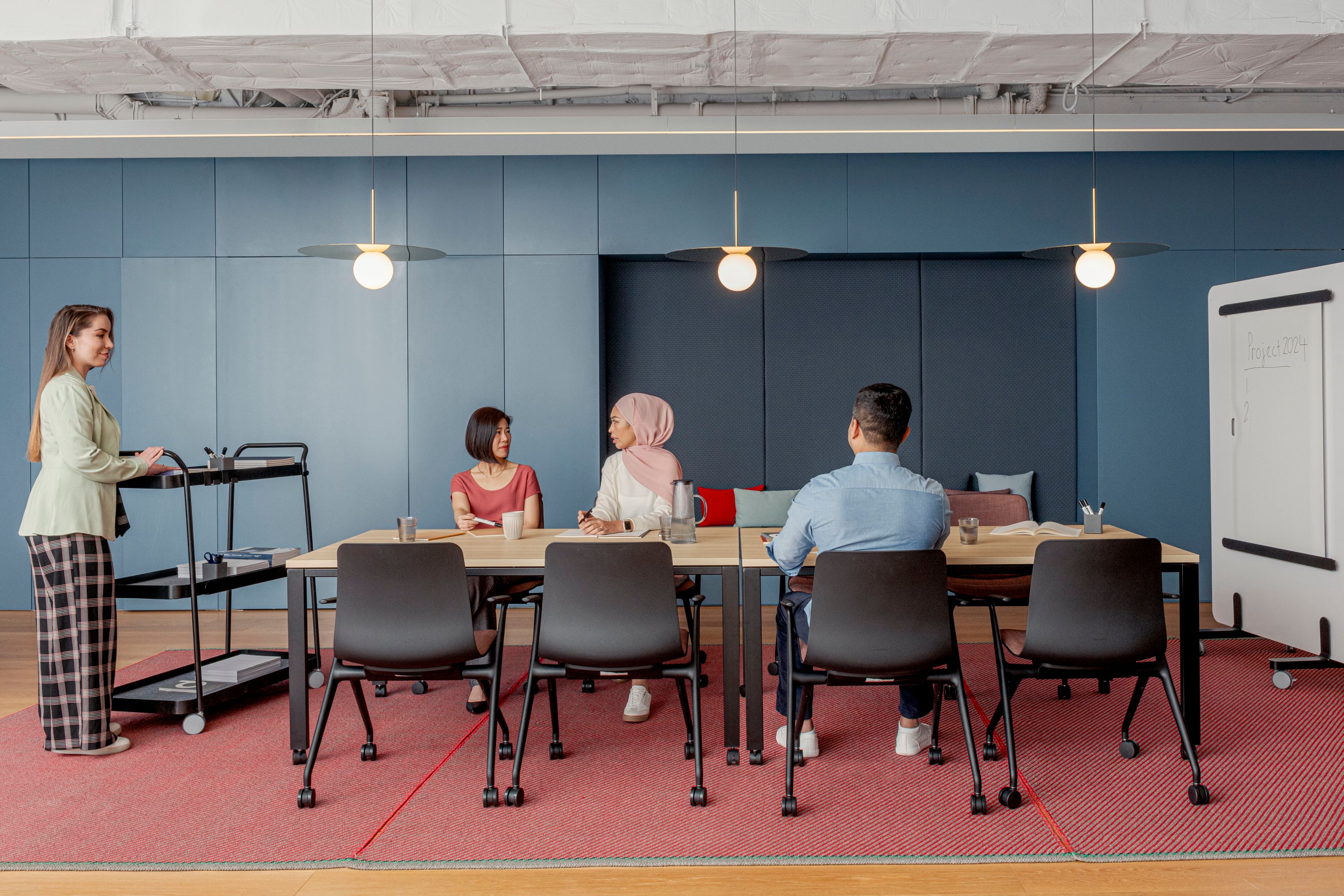 Офисное кресло с мягкой тканью с колесами Haworth BOWI ARCH-00021284 - Вид №2