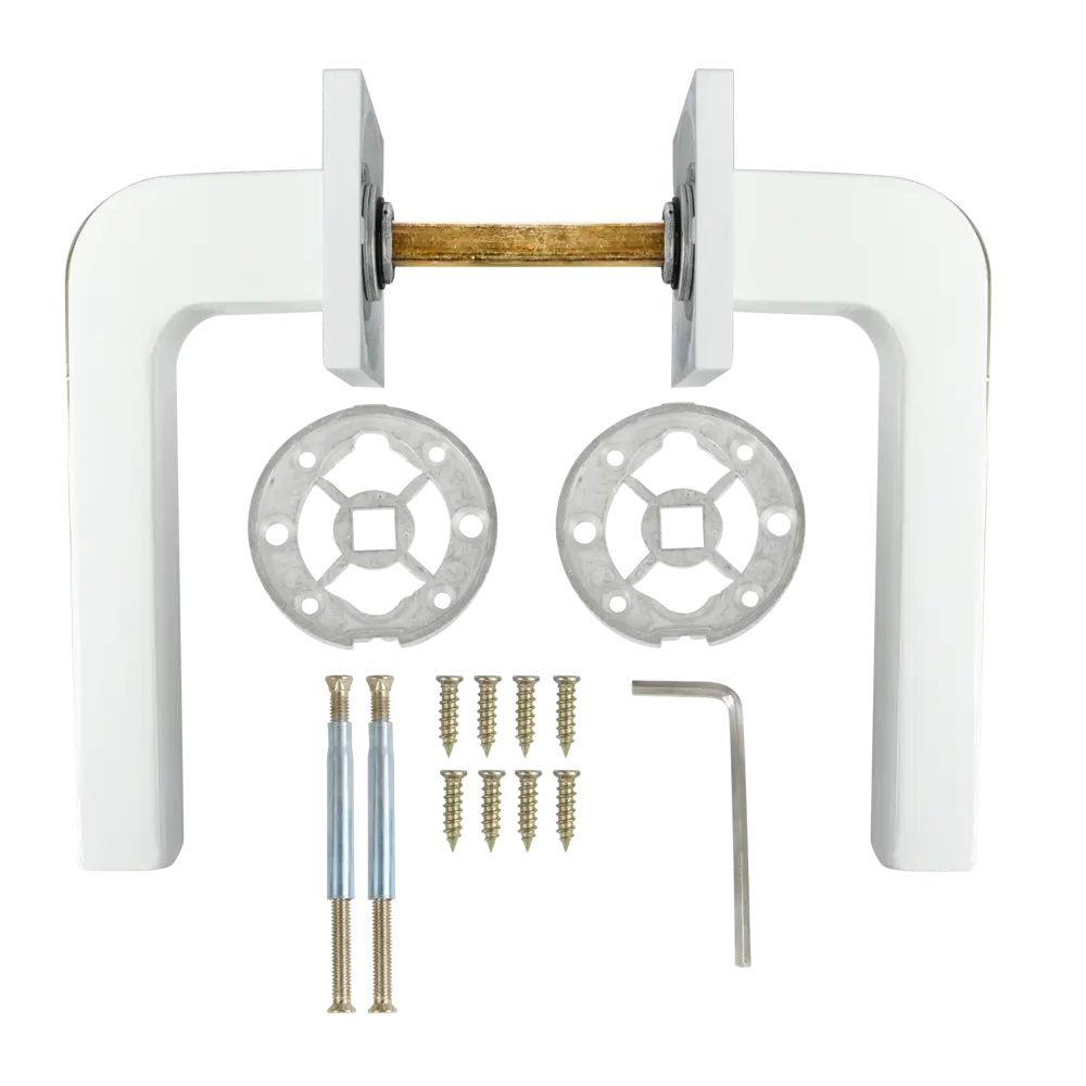 Дверные ручки Edson EDS-174B-Q2 белые для межкомнатных дверей 85170514 STLM-0059410 - Вид №1