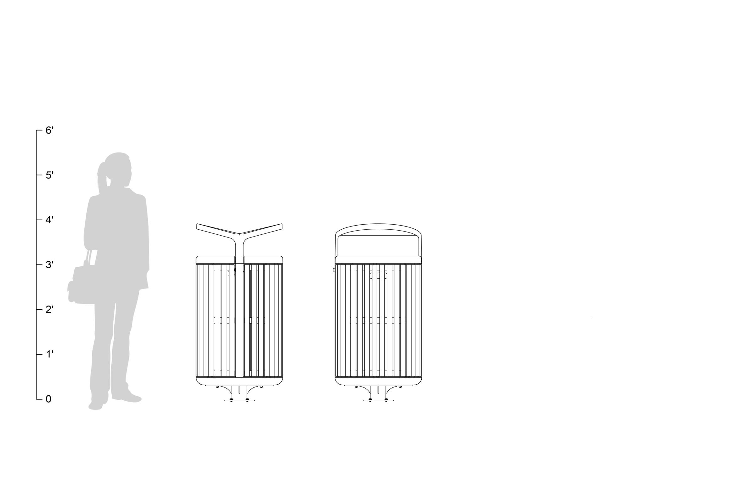 FSRT182 Tonyo мусор и контейнер для вторичной переработки  Forms-surfaces  - Вид №10