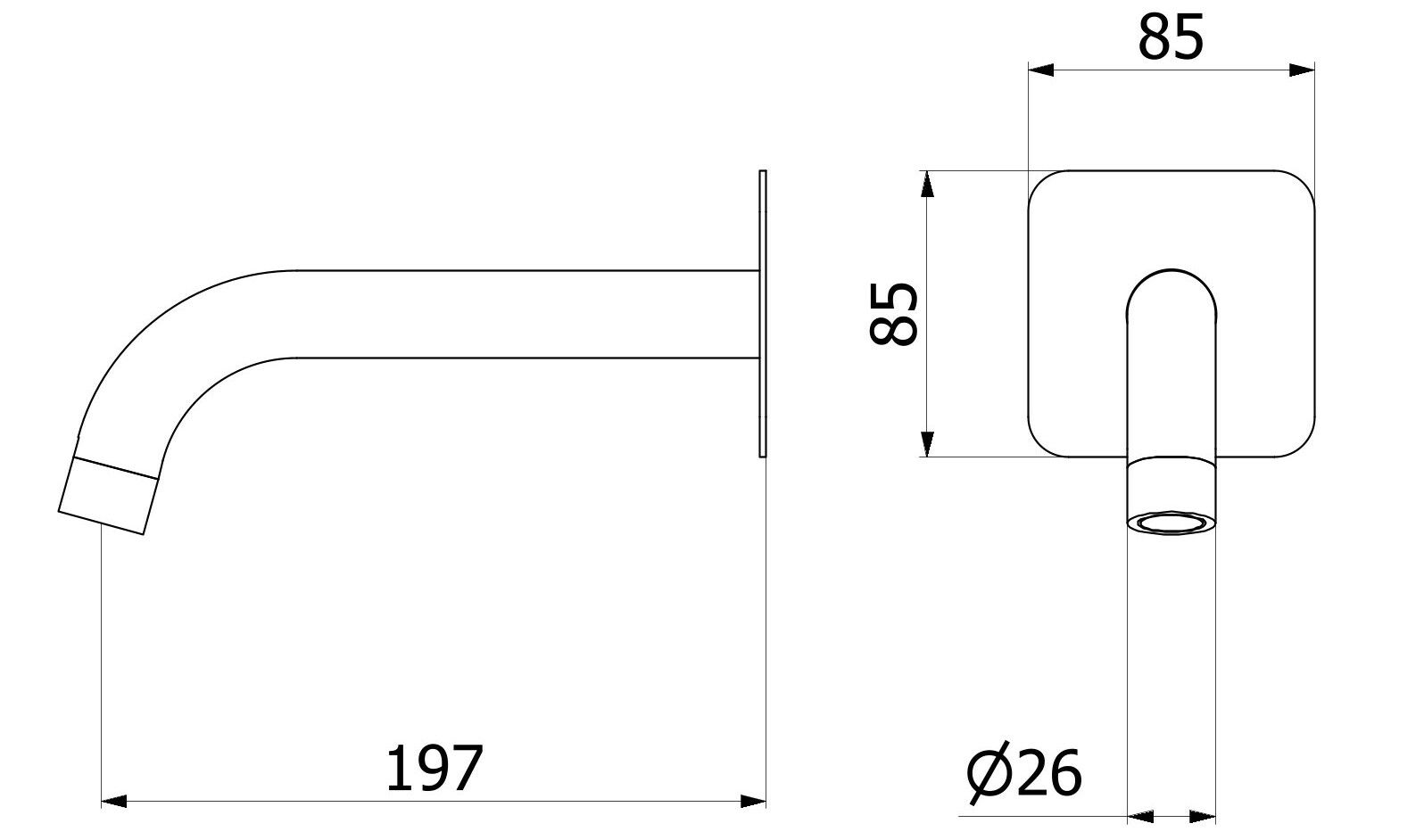 Настенный дозирующий носик IB Милан Турин ARCH-00004089 - Вид №6