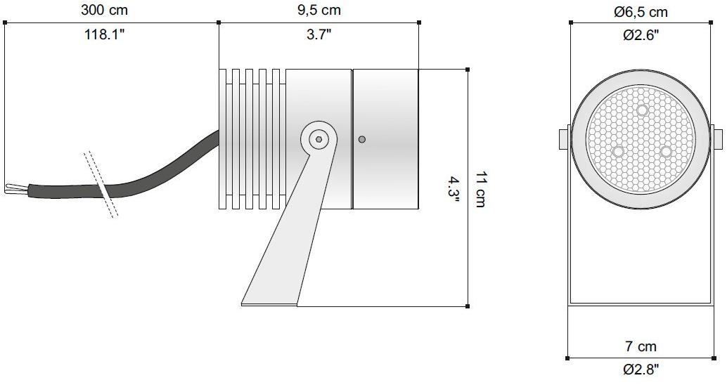 EGOLUCE Регулируемый светодиодный уличный светильник Vision 4511 - Вид №3