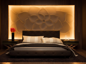 Трехмерная декоративная гипсовая панель