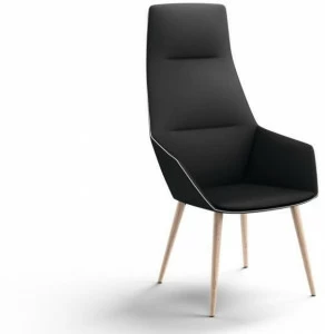 Brunner Кресло с обивкой из ткани с подлокотниками Ray