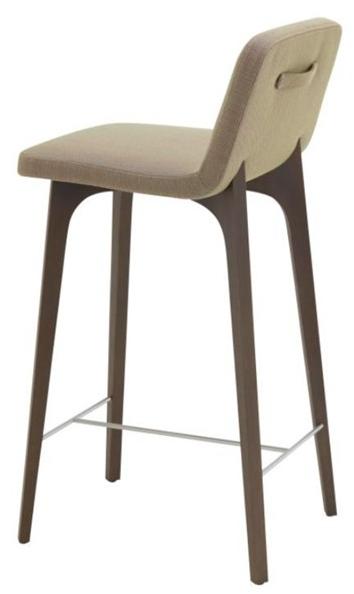 Ligne Roset Табурет высокий, обитый тканью, со спинкой Vik 10261326 - Вид №1