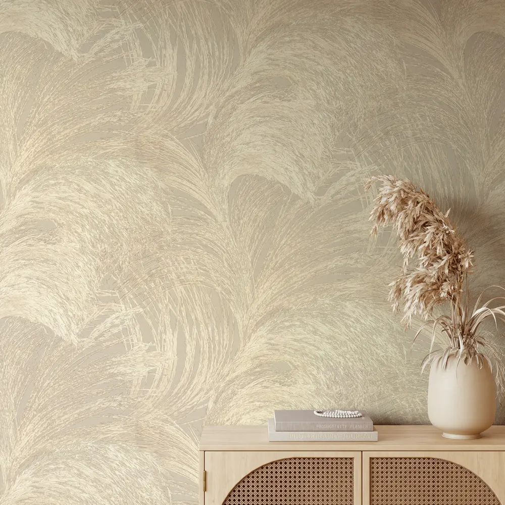 EURO DECOR Freya - флизелиновые обои бежевого оттенка для элегантного интерьера 86549348 STLM-0829076 - Вид №2