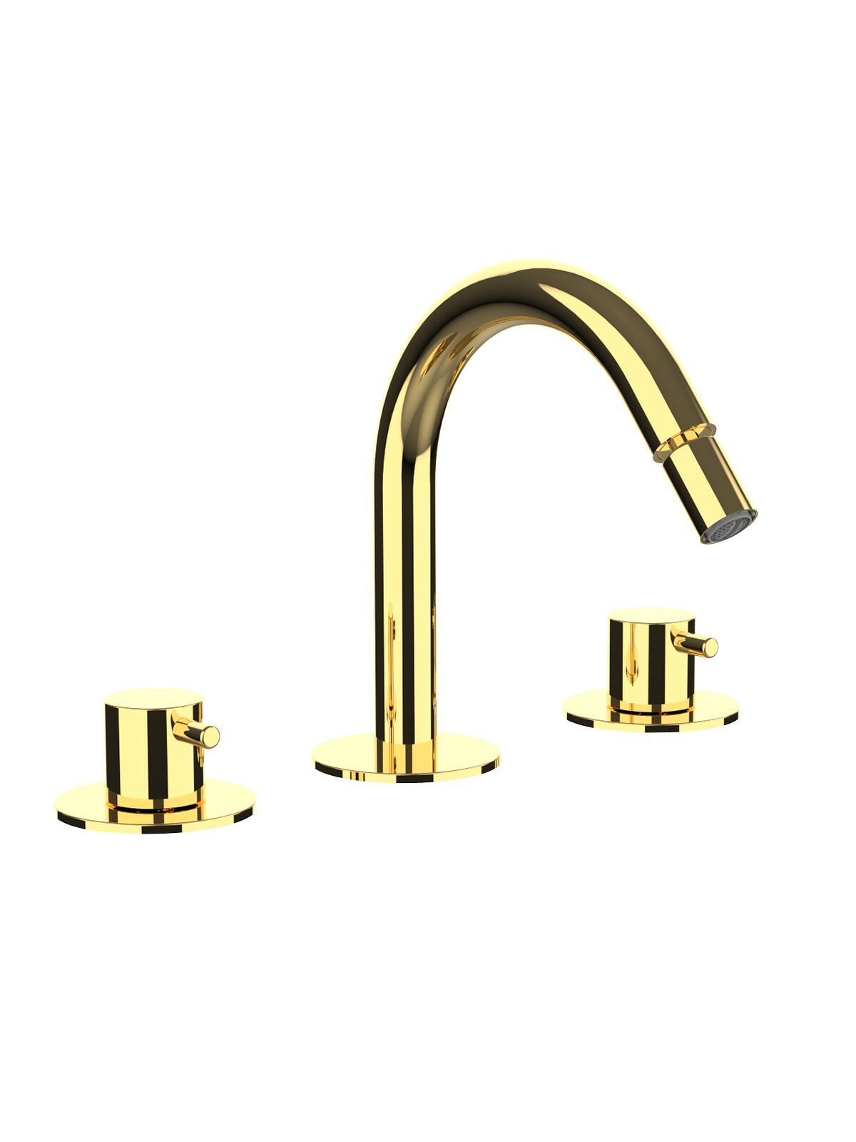 Смеситель для биде с 3 отверстиями для пола с отдельными розетками Rubinetterie Frattini Pepe XL ARCH-00131328 - Вид №2