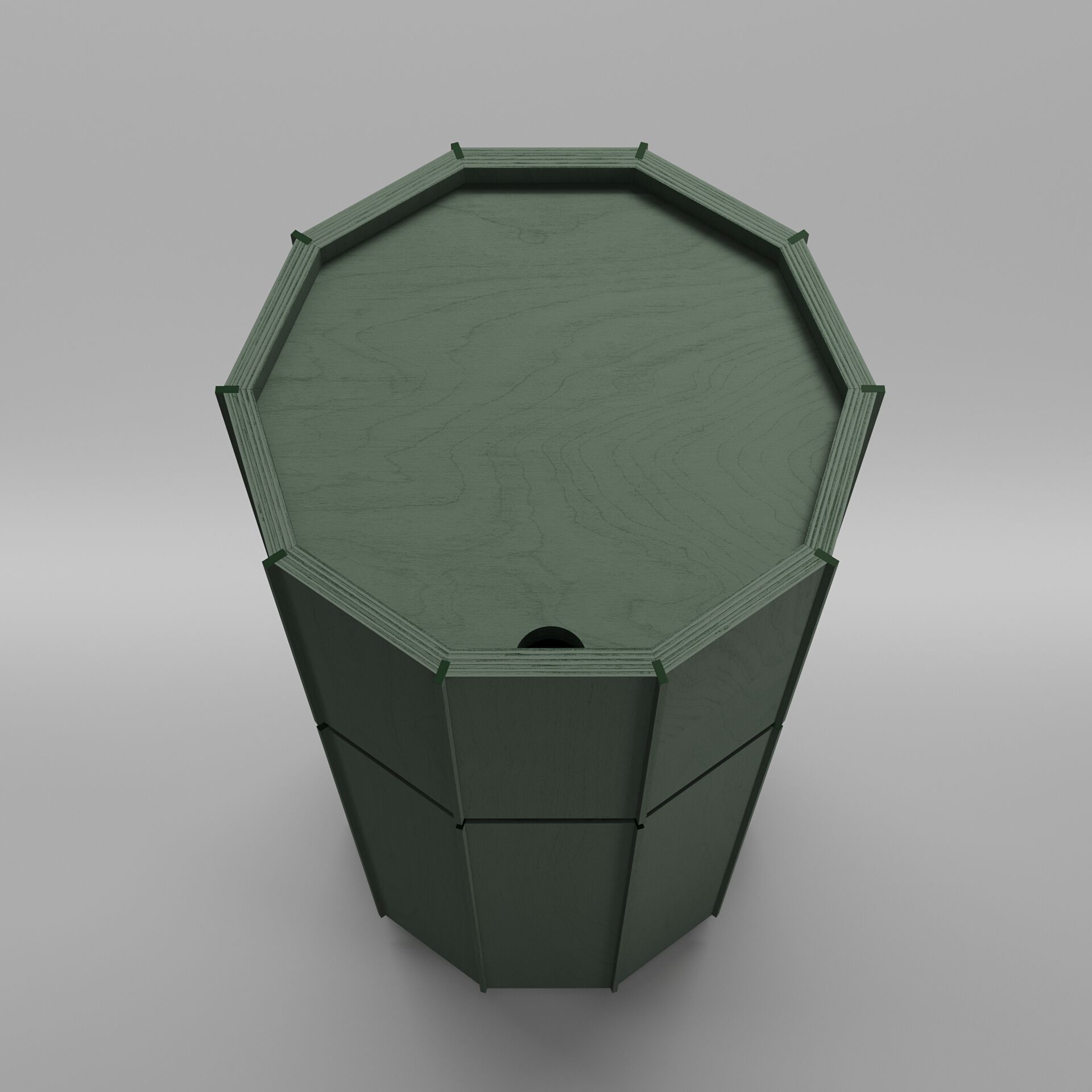 Высокий деревянный журнальный столик с отсеком для хранения VESTA FURNITURE барабаны ARCH-00124967 - Вид №1