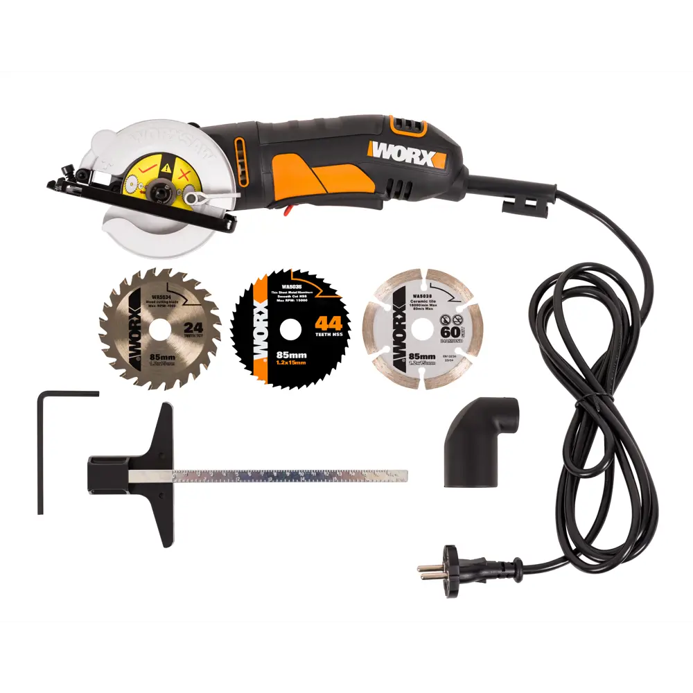 Мини-пила циркулярная сетевая Worx WX423.1, 400 Вт, 85 мм STLM-2201984 - Вид №8