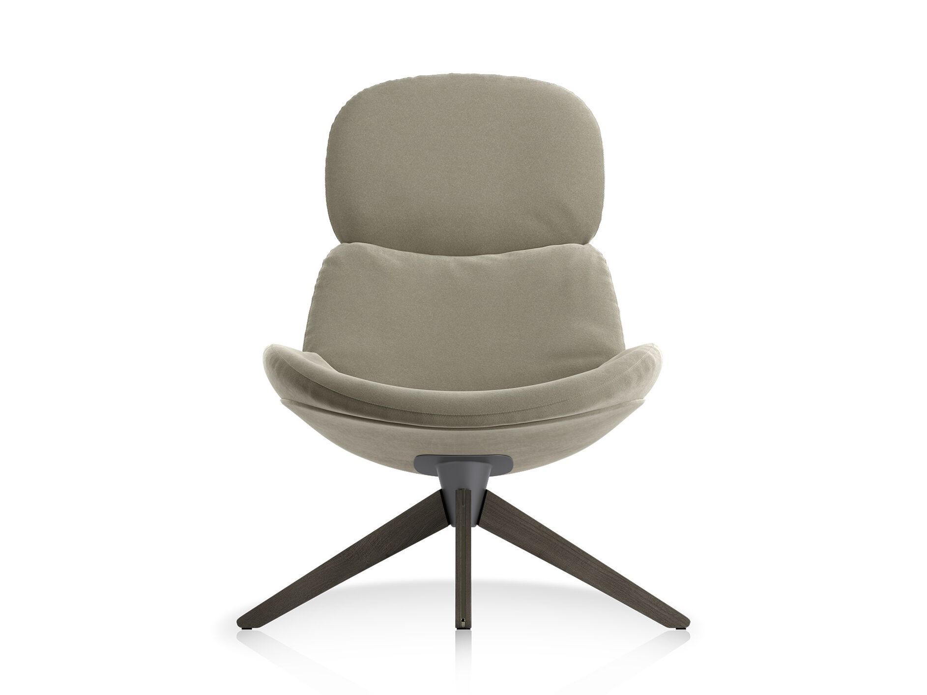 Кресло на насесте из ткани Natuzzi Italia CONCA ARCH-00073720 - Вид №2