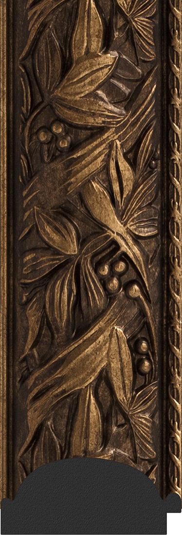 BY 4072 Зеркало с гравировкой в багетной раме - византия бронза 99 mm EVOFORM Exclusive-G - Вид №3