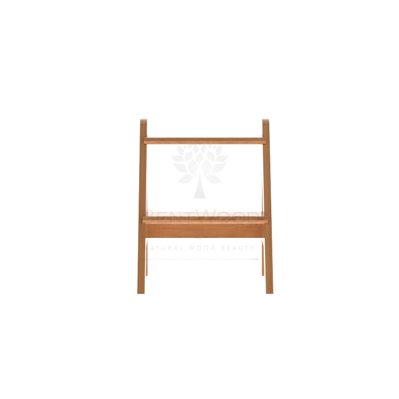 2037 Лесенка для купели 2 ступени из дуба натуральная Alyarus  - Вид №3