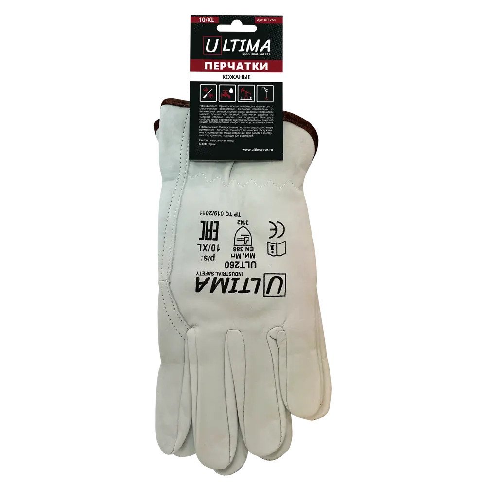 Перчатки кожаные Ultima ULT260 размер 10 / XL STLM-2118301 - Вид №2