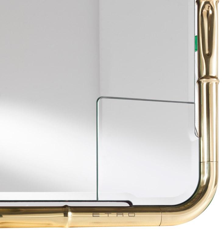 ETRO Home Interiors Прямоугольное настенное зеркало в латунной оправе Delfi sun-id-1505440 - Вид №2