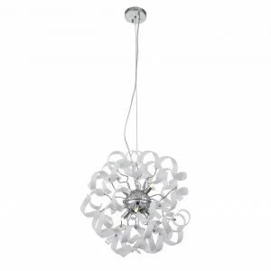 Подвесной светильник ST Luce Segreto SL SL452.503.06 ST LUCE ДИЗАЙНЕРСКИЕ, SEGRETO WHITE 072120 Прозрачный;серебро