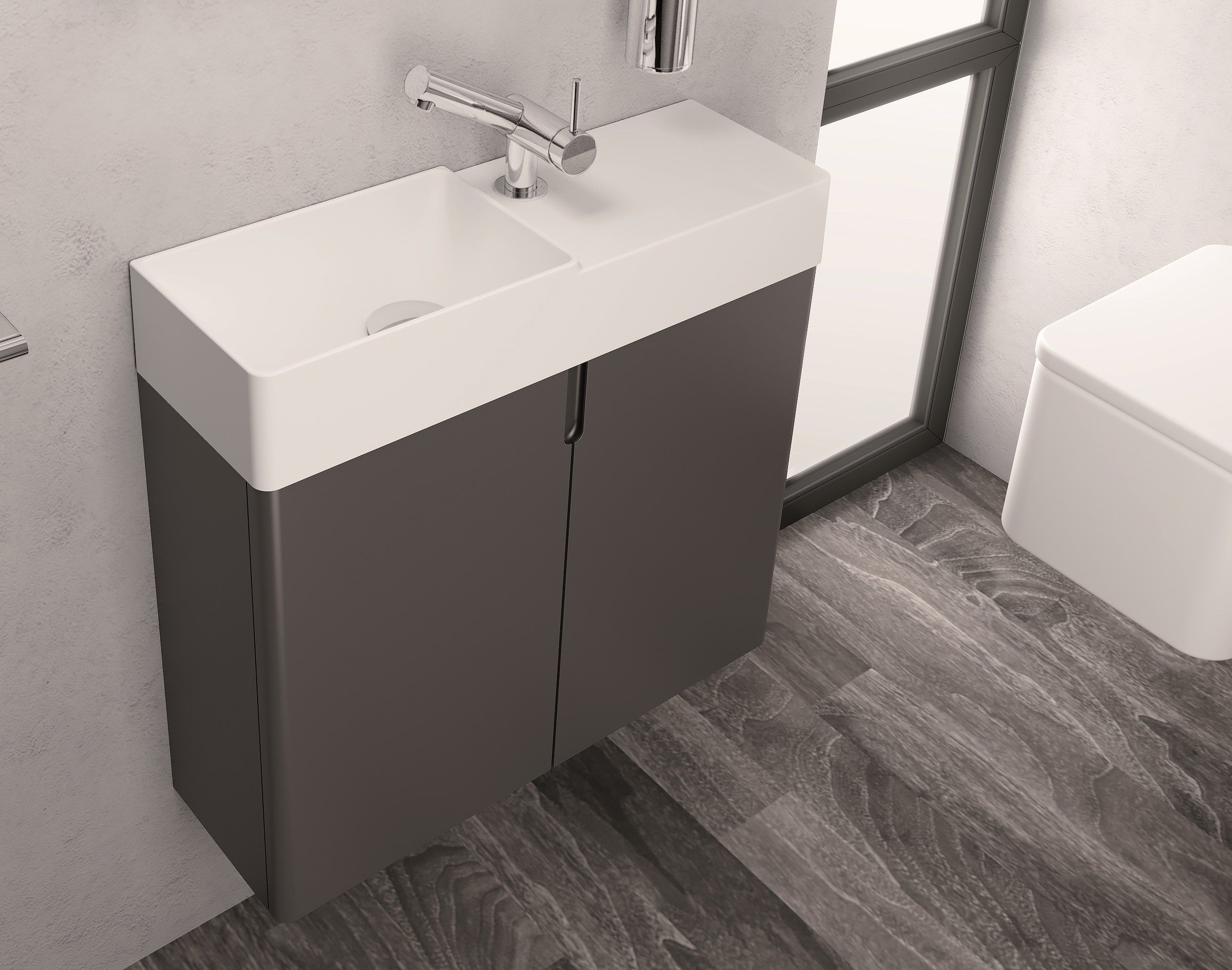 Шкаф для умывальника с дверцами Cosmic ARCH-00137634 - Вид №1