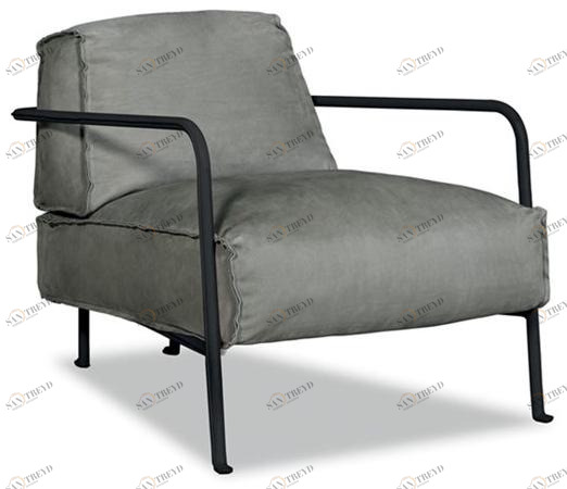 BAXTER Кожаное кресло с подлокотниками sun-id-1362933