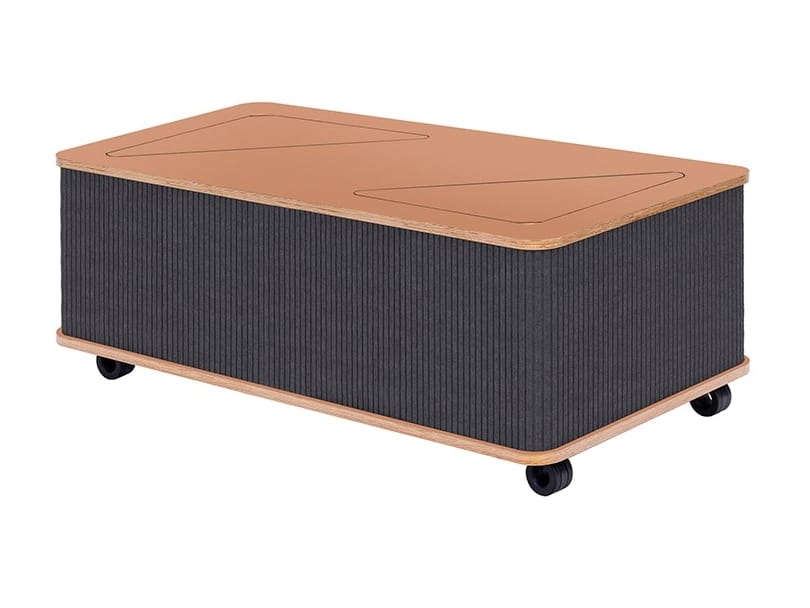 Низкий журнальный столик из войлока с колесами Askia THE CATCHER ARCH-00043317 - Вид №5