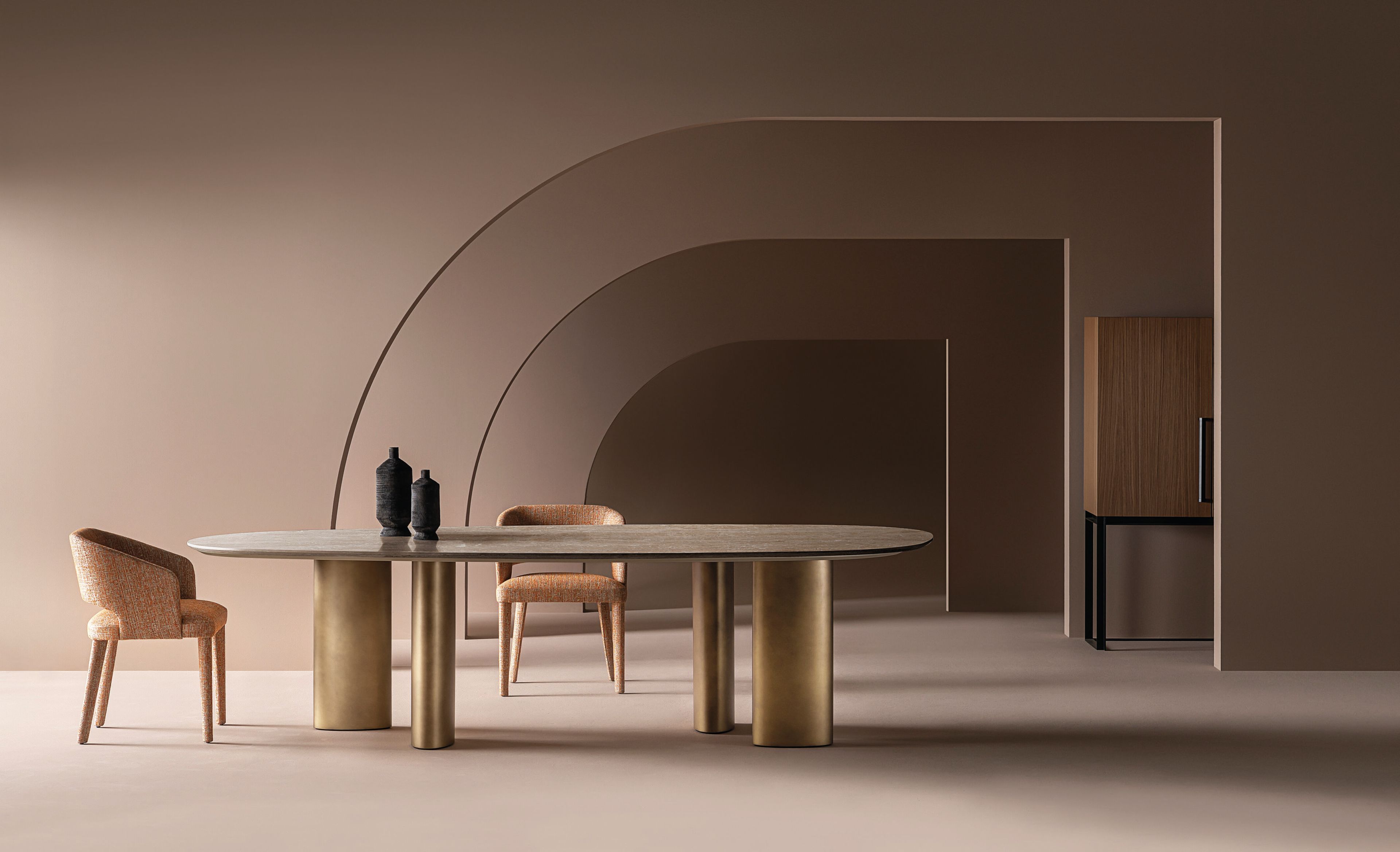 Кожаный мягкий стул с подлокотниками Casamilano Elsa ARCH-00079924 - Вид №1