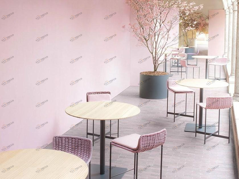 Paola Lenti Садовый табурет из технической ткани Heron B45l/b45m