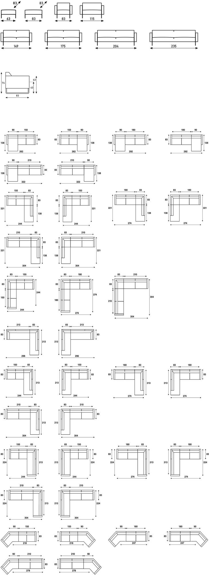 Artifort Модульный угловой диван из ткани Mare sun-id-1378020 - Вид №4
