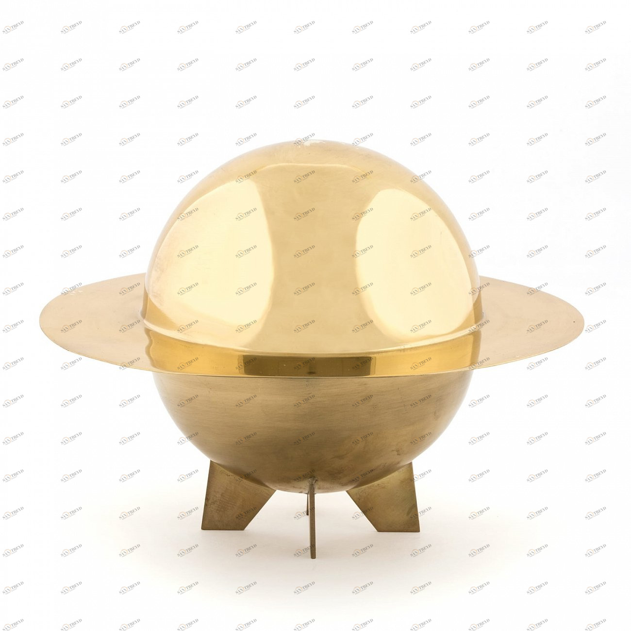 Банка с крышкой 24,5х32 см золотая Cosmic Diner Lunar Box SELETTI  00-3883322 Золото 