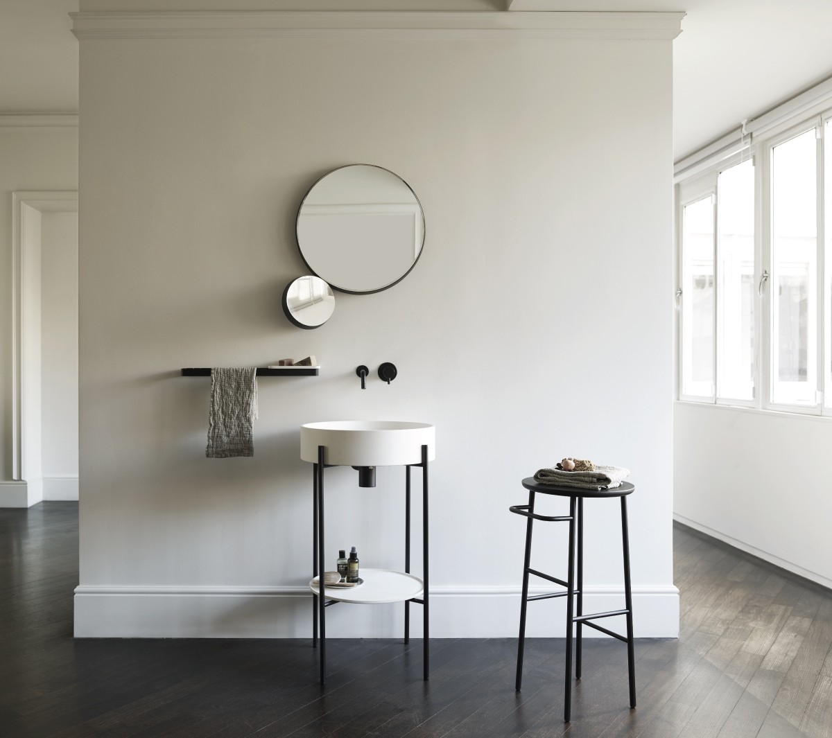 com_EXLAVSTANDTONDBI Напольная раковина стоящая прямоугольная Ex.T Stand - Вид №2