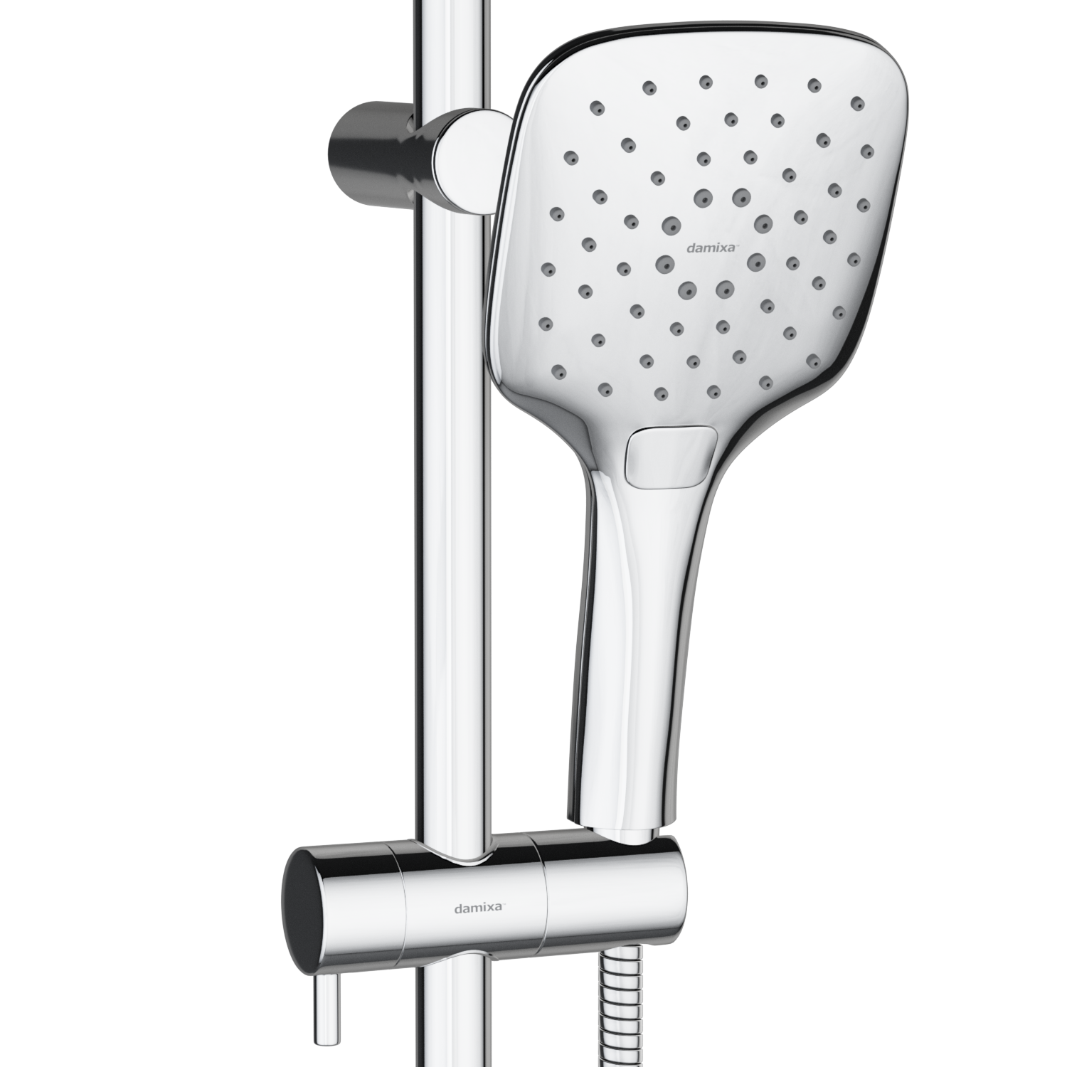 918200000 душ. комплект: ручн.душ 120мм 3 режима штанга 700мм Damixa Origin Evo  - Вид №3