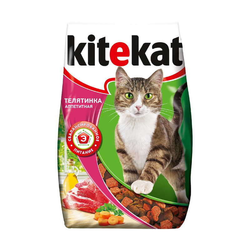 ПР0051341 Корм для кошек телятинка аппетитная сух. 15кг Kitekat 