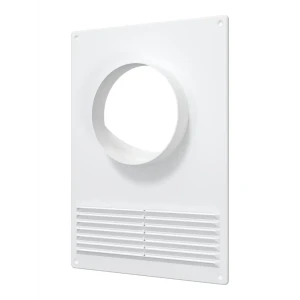 Вентиляционная решетка с фланцем Fonet 180x250 мм D100 мм пластик цвет белый