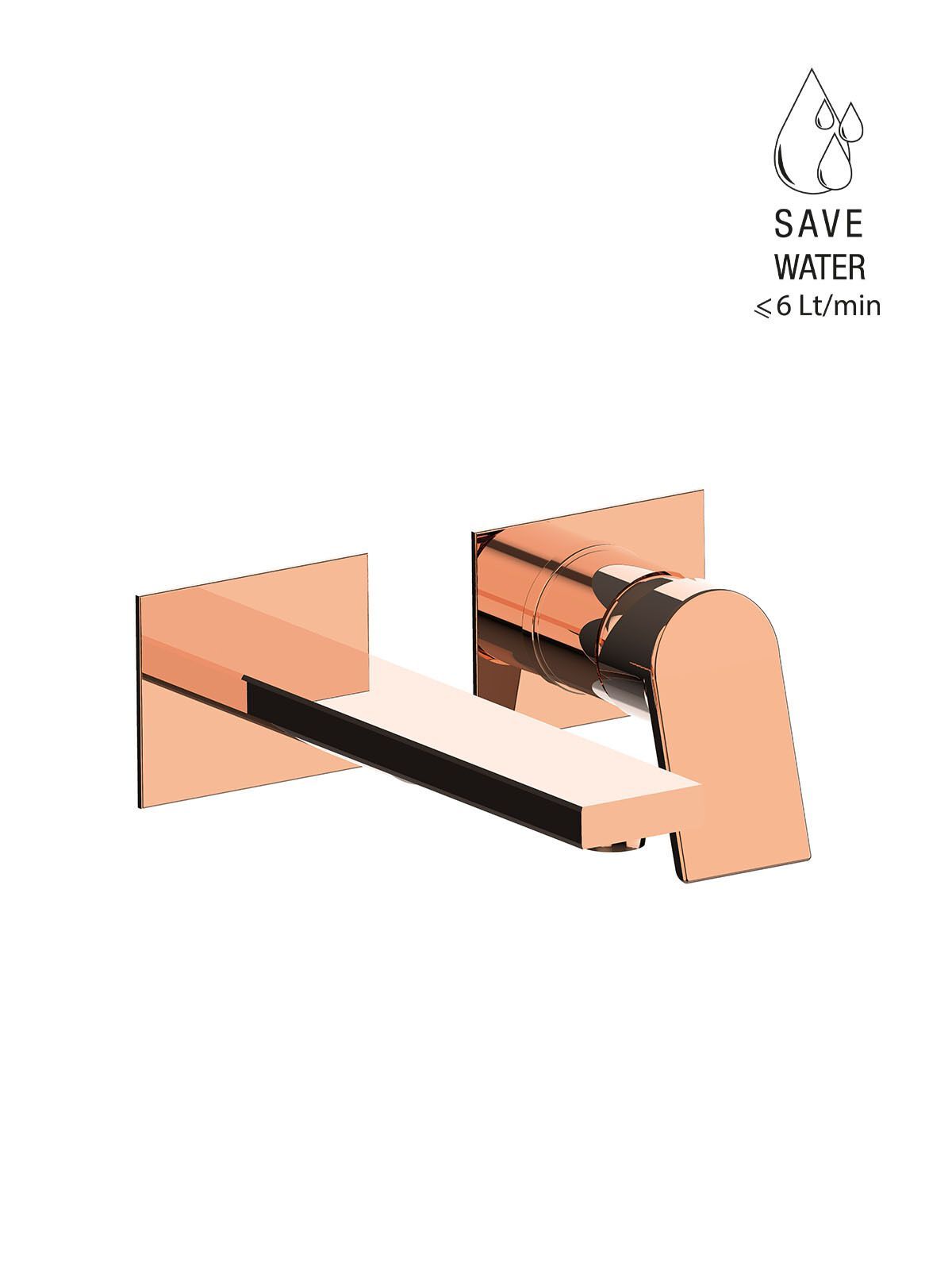 Настенный смеситель для раковины с ограничителем расхода без слива Rubinetterie Frattini Gintonic ARCH-00023555 - Вид №18