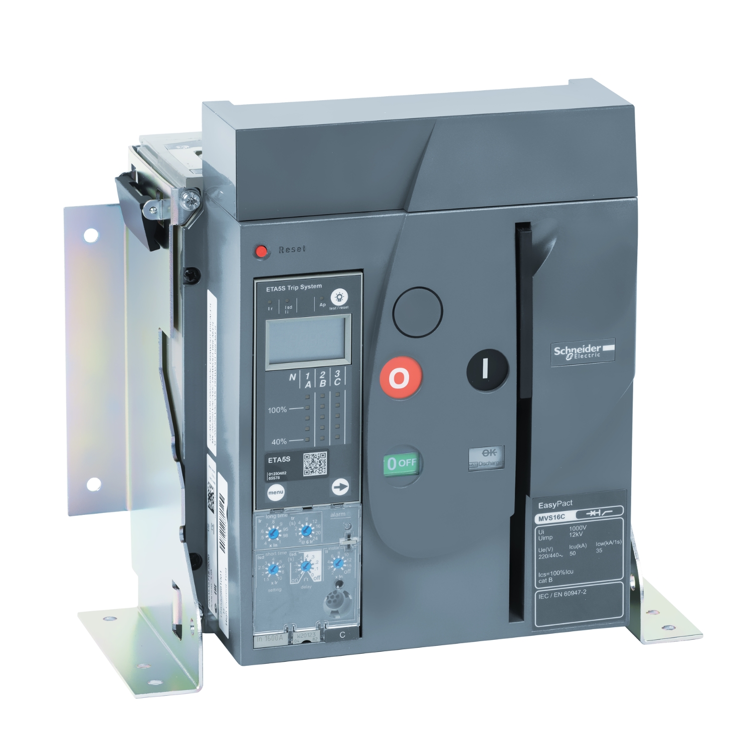 MVS16C3NF2L АВ MVS1 1600A 50KA 3P ЭЛ.УПР.СТАЦ. ET2I Schneider Electric EasyPact 