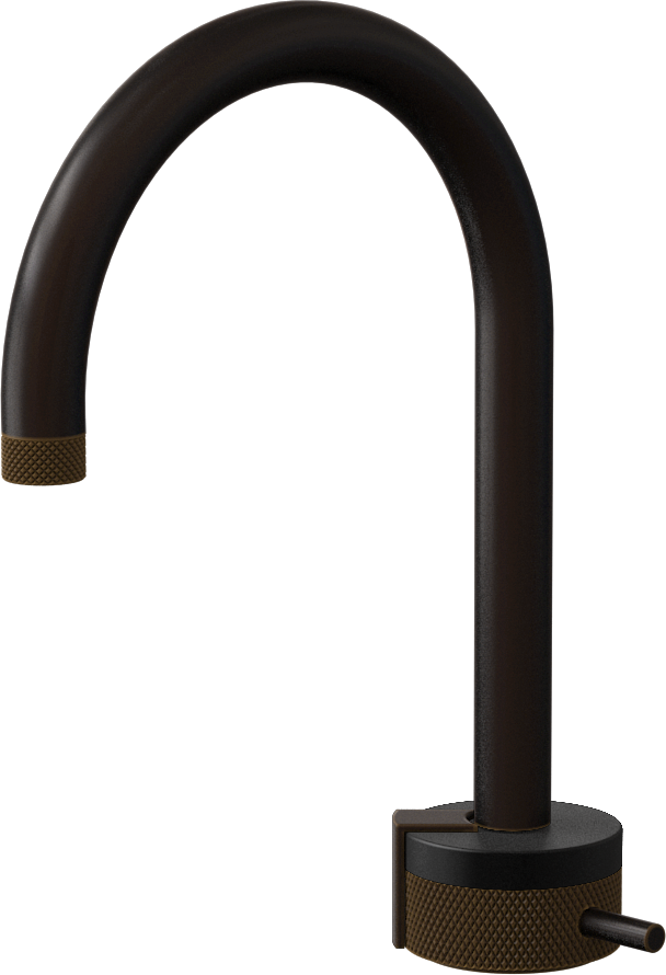 E-11502-R1MBK-L2OB-OB Однорычажный прогрессивный смеситель для раковины - излив 16см GRAFF MOD+