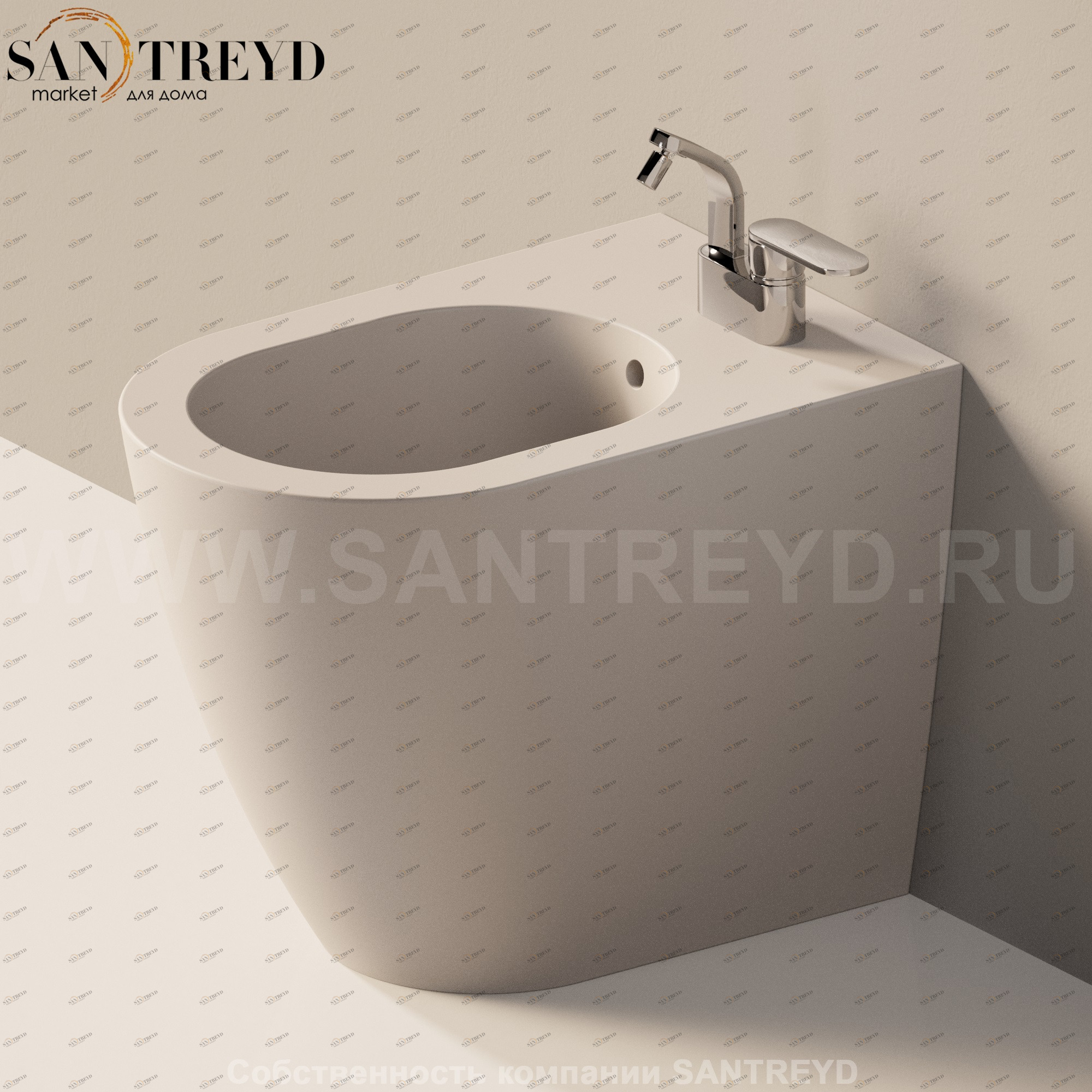 LK2171019 Биде напольное Link Ceramica Flaminia