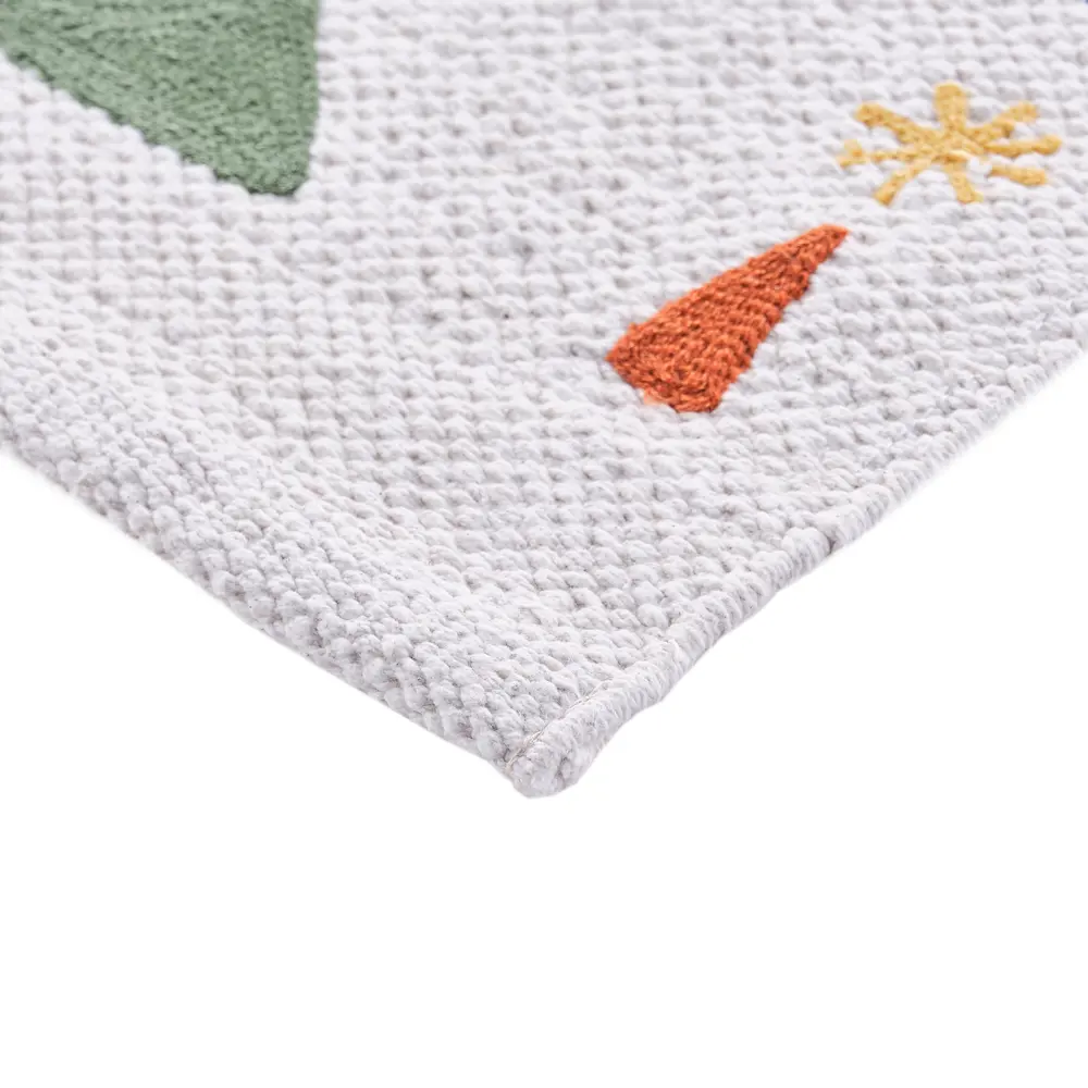 Коврик для ванной Moroshka Kira 60x120 см цвет белый желтый STLM-2166213 - Вид №1