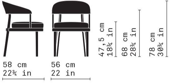Very Wood Стул из ткани с подлокотниками Eclipse 02 - Вид №5