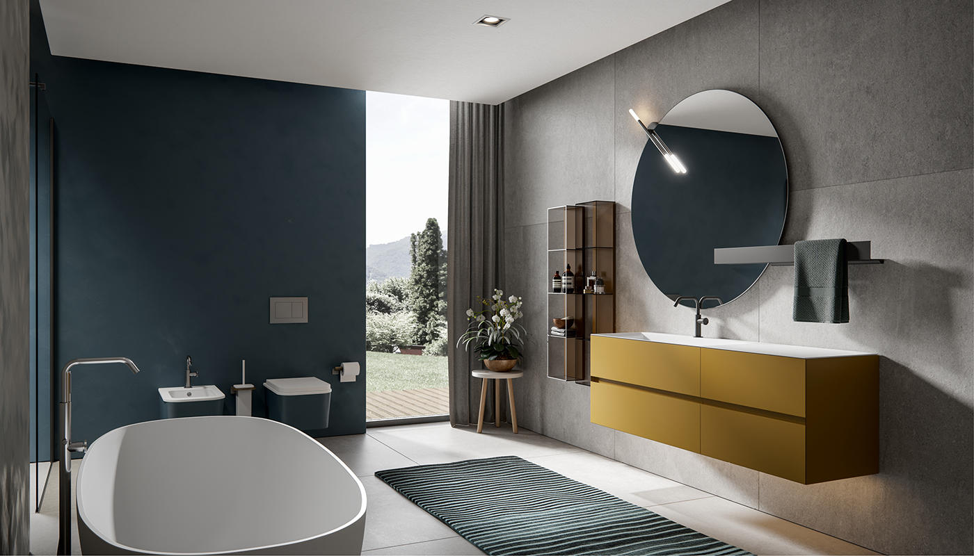 ED-ST19 Edone Ванна Vasca ÛV Размещение в центре комнаты  - Вид №7