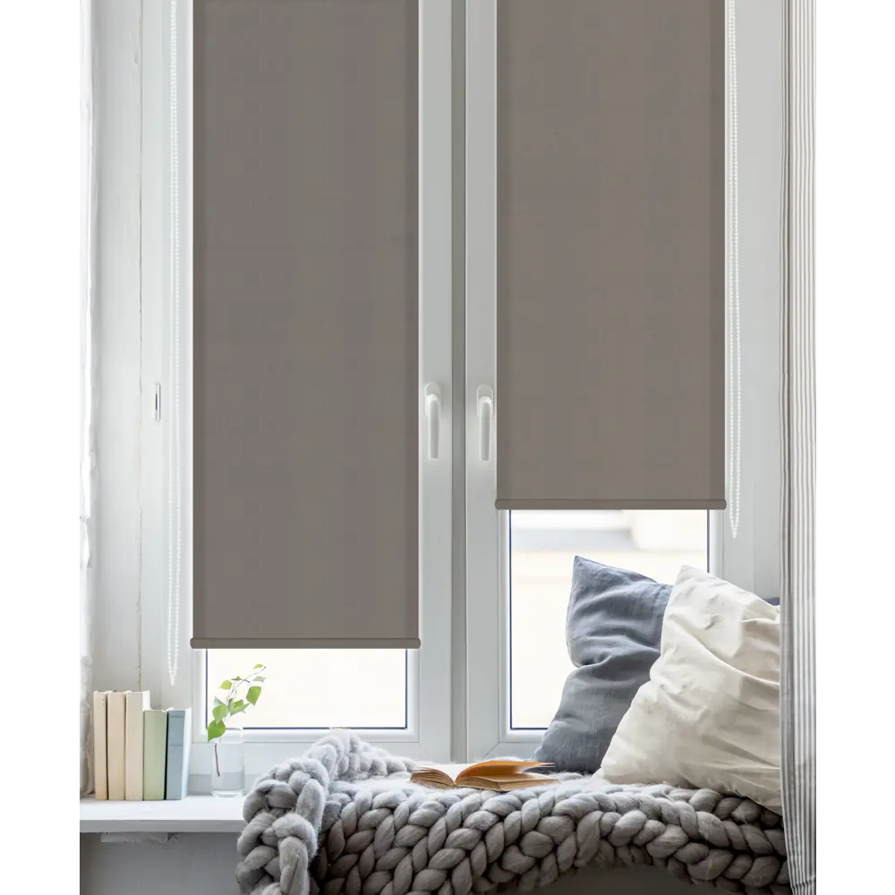 Штора рулонная Inspire Шантунг 60x160 см коричневая STLM-2013010 - Вид №5