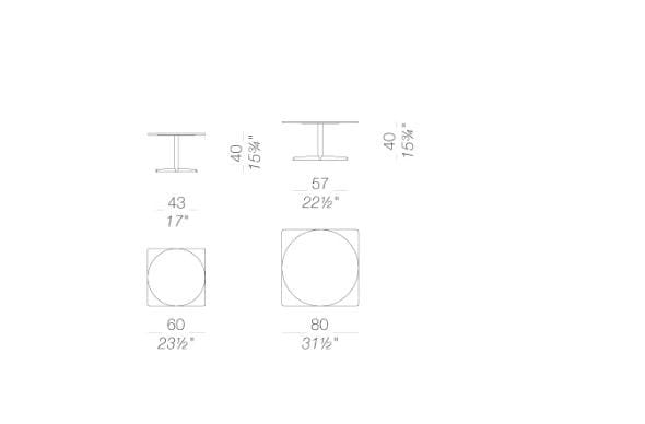 Круглый журнальный столик Lapalma AUKI ARCH-00046282 - Вид №5