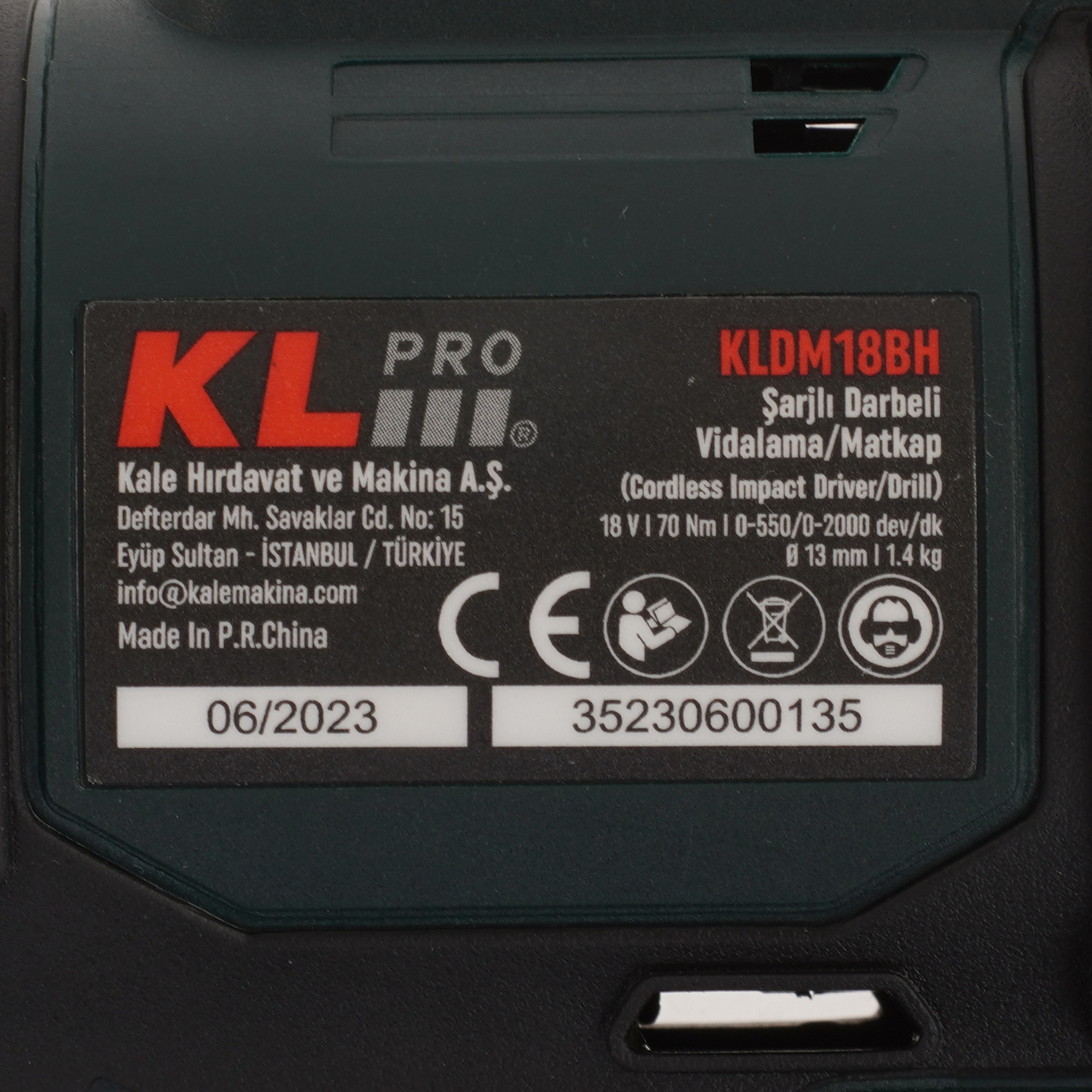 Дрель-шуруповерт KLPRO KLDM18BH-20 9154000 STDN-0086700 - Вид №3