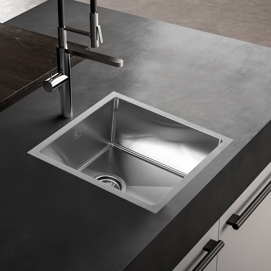 Мойка D4645H MELANA ProfLine 1,2/200 САТИН врезная квадратная D4645H D4645H сатин - Вид №3