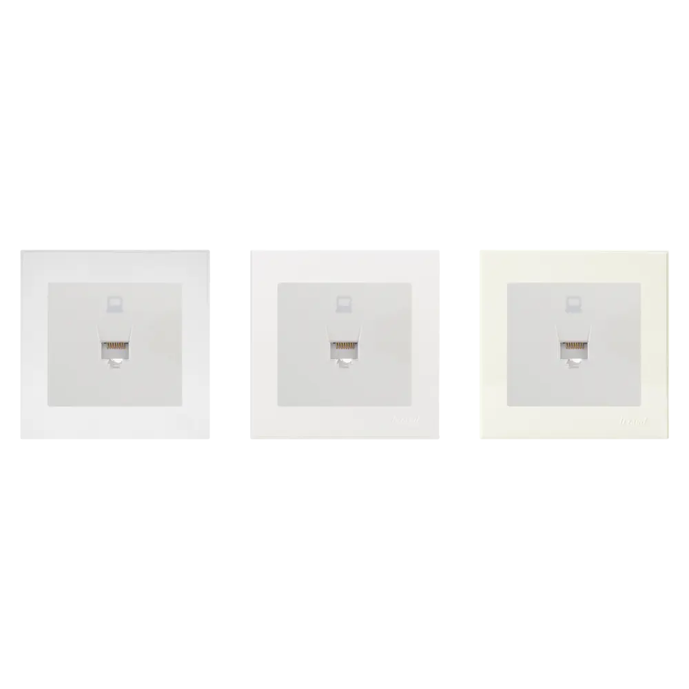 Розетка компьютерная встраиваемая Lezard Rain RJ45, цвет бежевый STLM-2111135 - Вид №1