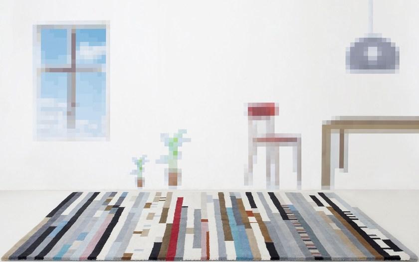 GAN Прямоугольный шерстяной коврик с геометрическими мотивами Hand tufted sun-id-1442318 - Вид №1