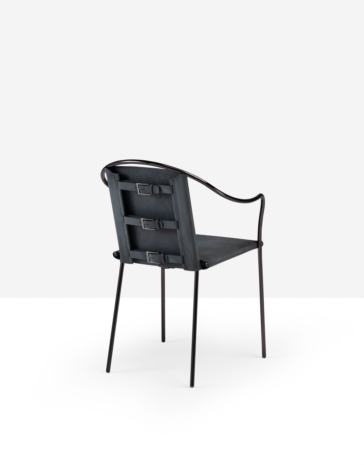 Кожаный стул с подлокотниками Midj Rem ARCH-00133314 - Вид №1