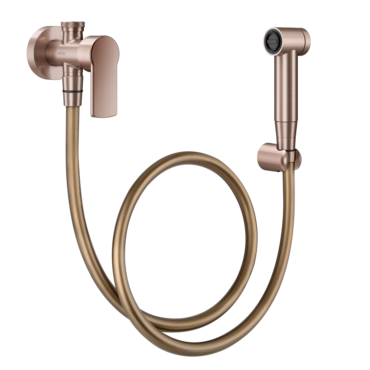 00848869 Гигиенический душ с краном 1/2" и краном из полированного никеля Docol ARGON 