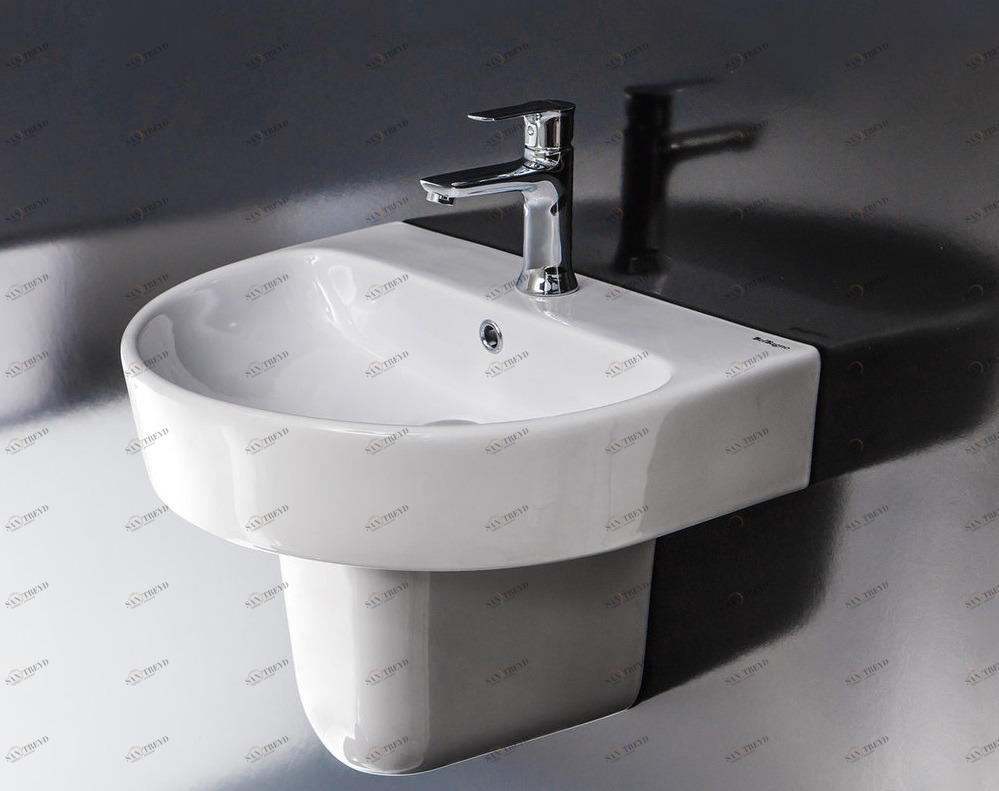 Раковина BelBagno MARINO с полупьедесталом Полупьедестал для раковины овальная BELBAGNO 