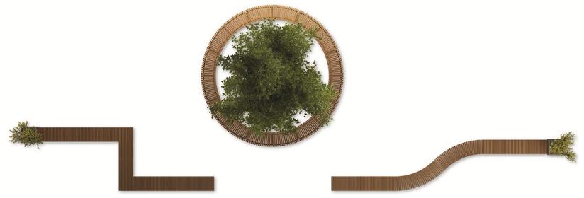 Metalco Круглая скамья из стали в современном стиле без спинки sun-id-1423841 - Вид №4