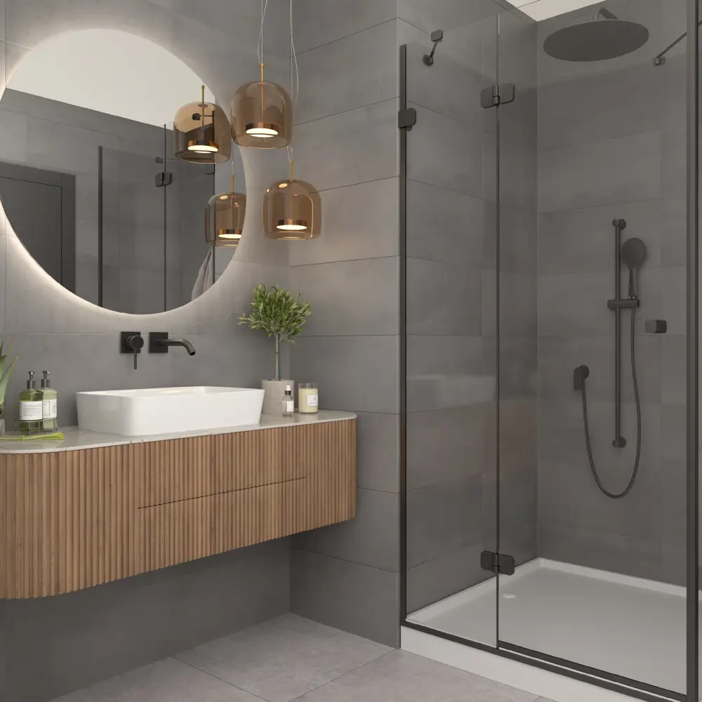 Плитка настенная Gracia Ceramica Status 01 25x60 см 1.2 м² матовая цвет серый 86745657 STLM-2183871