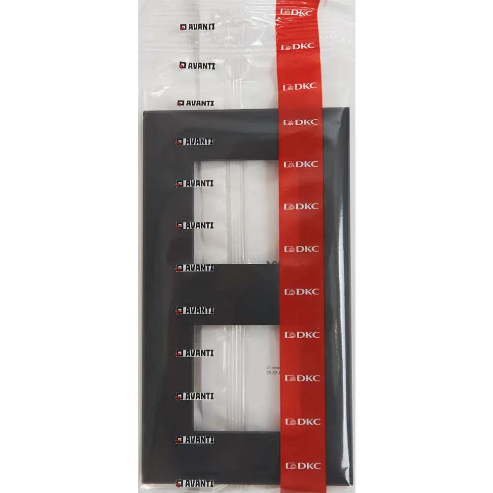 Рамка для розеток и выключателей DKC Avanti 2 поста цвет черный матовый STLM-2030633 - Вид №3